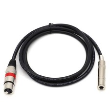 10 Ft 6.35mm 1/4 Female to XLR Female Adapter Cable, 3-Pin TS, TRS Connector