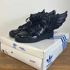 adidas gazelle silver green womens Adidas Jeremy Scott Iridescent Foil Wings Showstopper Sneaker Shoes Si   Uptown Cheapskate Austin