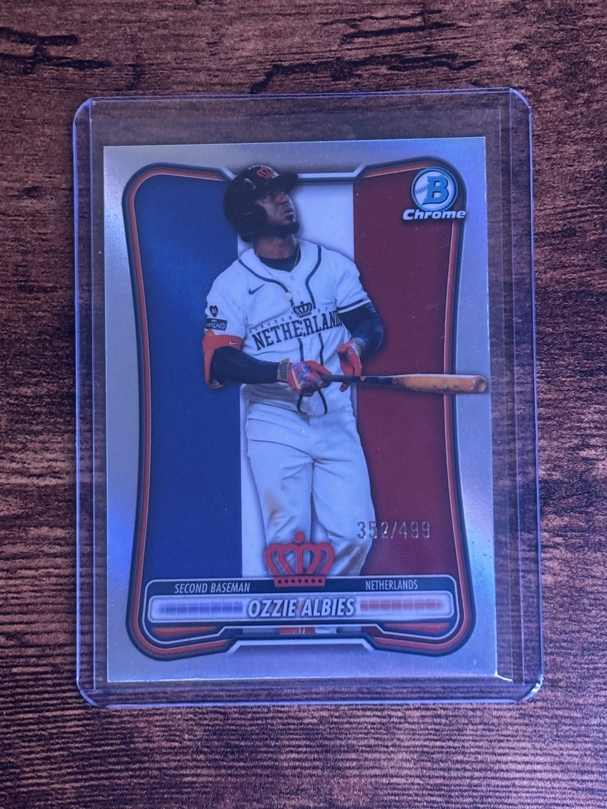 2026 Bowman Chrome WBC Ozzie Albies Netherlands WBC-89 /499 Refractor