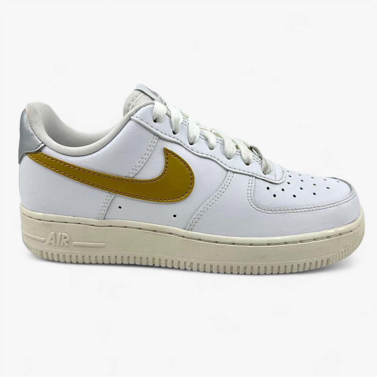 Nike Air Force '07 White Metallic Gold Womens Size Athletic
