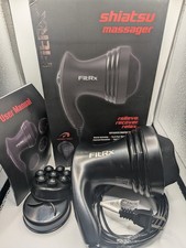 FitRx Handheld Shiatsu Massager with variable Power Settings and 2 Attachments