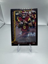 2025 Topps Chrome Football Jayden Daniels Black Wave Auto 3/10 Commanders
