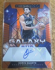 CHRIS DUARTE 2023-24 OBSIDIAN GALAXY INK ORANGE FLOOD ETCH AUTO /75