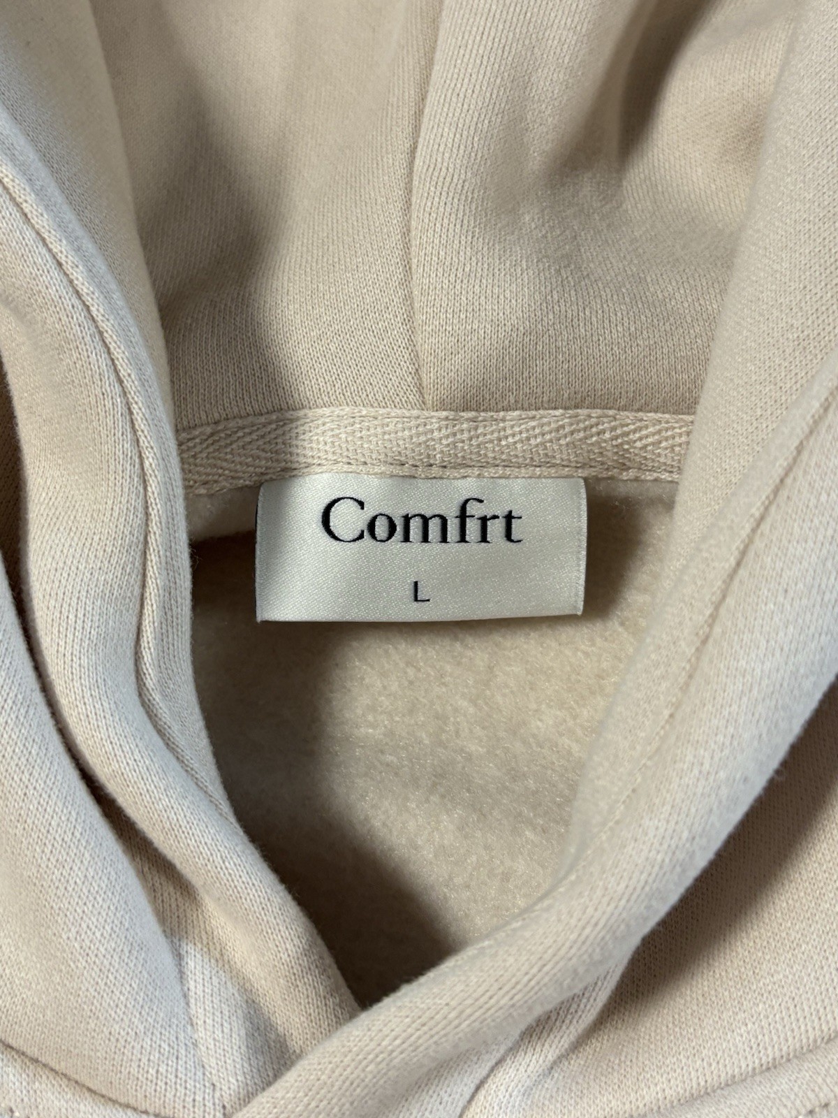 Comfrt Kids Signature Hoodie Color Bone Size Large
