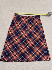 Vintage Pendleton Women s Plaid Wool Knockabout Skirt Fall Colors Sz 6-8