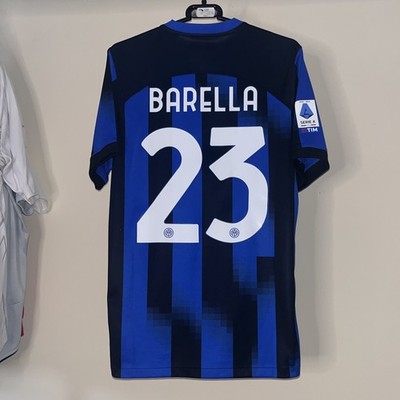 Inter Mailand 2023/24 Nike Heim Fußball Trikot Transformers Barella 23 Herren Small