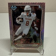 2026 Bowman Football Texas WR Cam Coleman Mojo Refractor