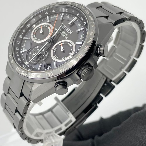 Citizen Attesa CC4014-62E Eco-Drive Satellite Noir Titan Solaire Montre Hommes - Photo 6 sur 10