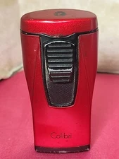 Colibri Monaco Triple Jet Flame Cigar Lighter - Metallic Red 