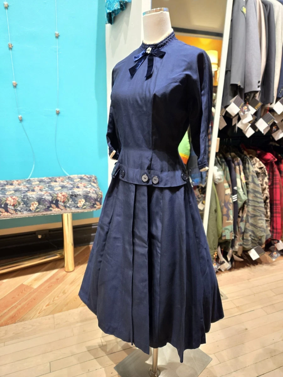 Special Occasion Blue 1950s Vintage Dresses for Women for sale