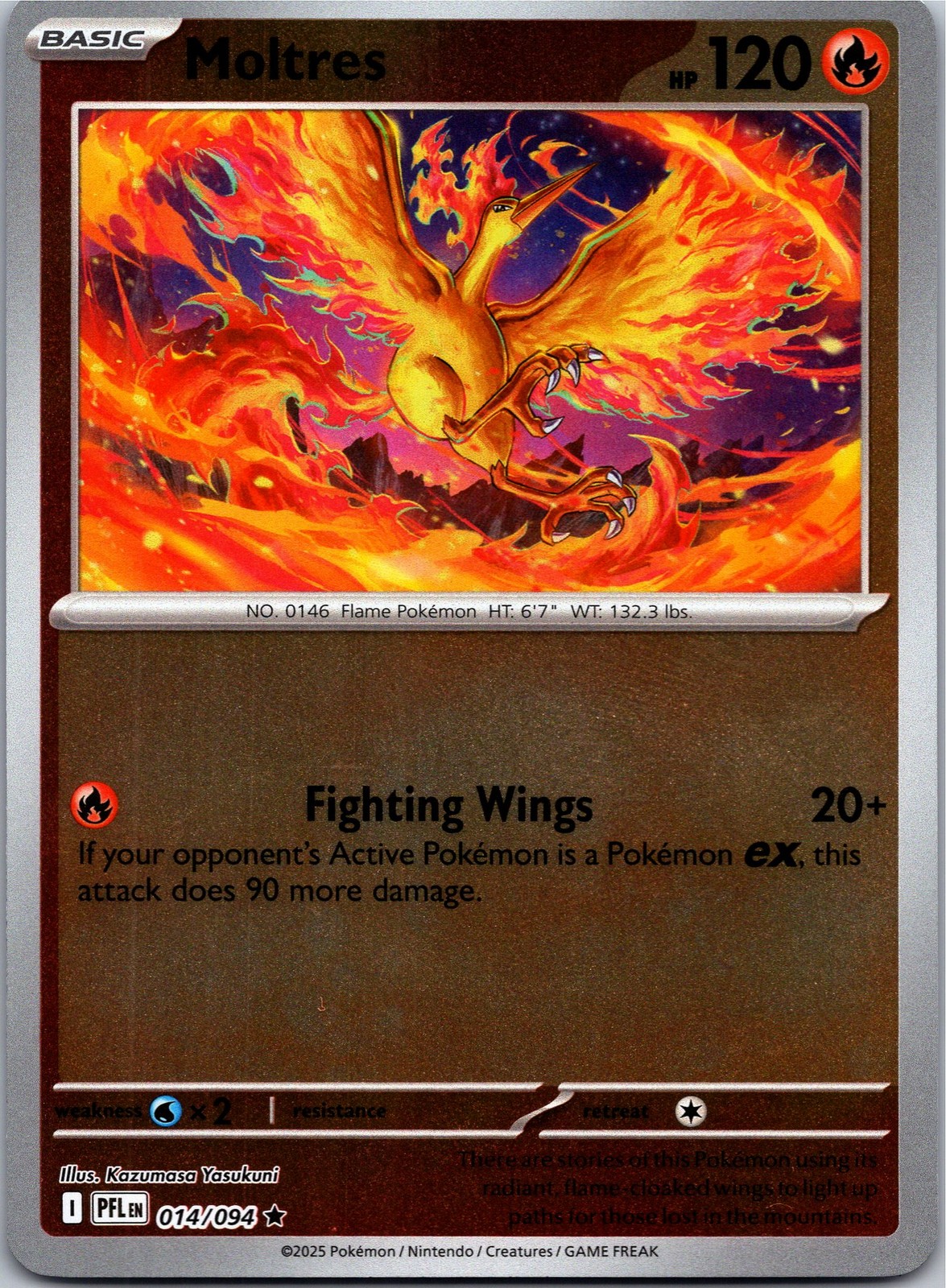 Moltres 014/094 ME02: Phantasmal Flames NM Holo Rare
