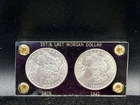 The First and Last Morgan Silver Dollars 1878-S and 1921-P UNC US Coin Set D120