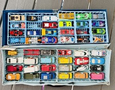 MATCHBOX SUPERFAST 1980 BLUE 48 CAR RACING CAR COLLECTOR'S CASE DIECAST LOT
