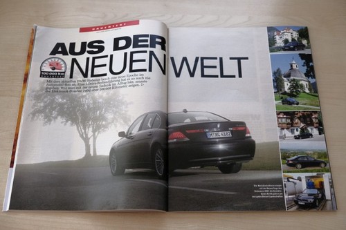 Auto Motor und Sport 02/2006 Wirklich gut? BMW 740d E65 mit 258PS im 100TKM-Daue