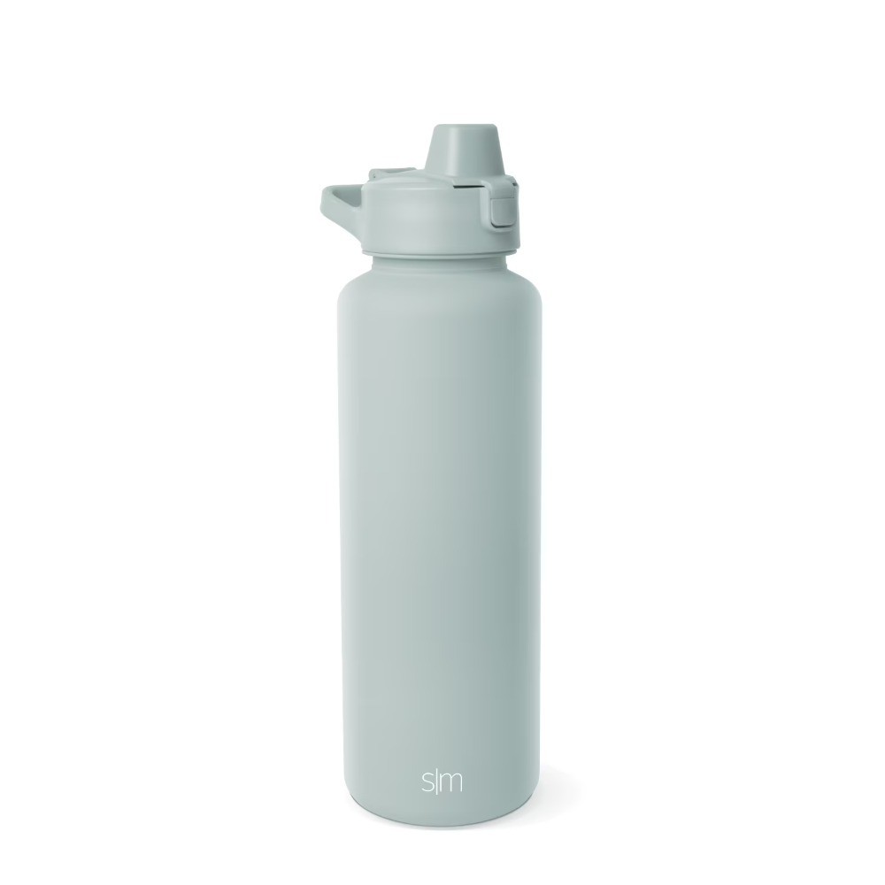 With Silicone Straw Lid 48 Oz Seaglass Sage