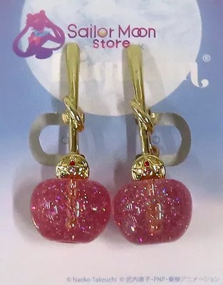 Liquem Sailor Moon Crystal Star Cherry Earrings Silver Accessory 2023