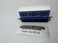 HORNBY OO GAUGE CALEDONIAN BLUE FOUR-WHEEL COACHES VERY GOOD UNBOXED