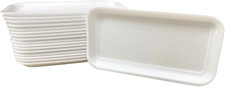 Crafts Foam Trays, White Foam Meat Tray Paint and Mixing Trays Food Tray Printm