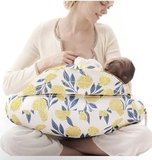 Momcozy Nursing Pillow White With Lemons