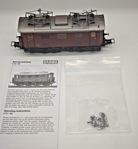 Locomotora eléctrica Brawa H0 43053 AC E73 01 de la DRG rareza digital como nueva sin embalaje original | Condition: Gebraucht