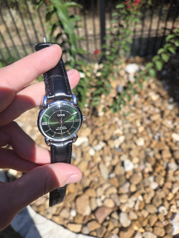 Oris Mens Watch Green Dial | eBay