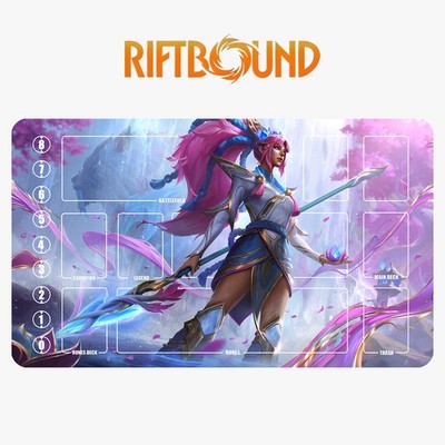 Nidalee Riftbound Playmat League of Legends Playmat+Bag Trading Card Game Mat 24