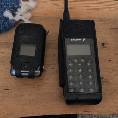 Vintage Ericsson & LG Revere Flip Phone Techno Relics First Kind Of Both Kinds