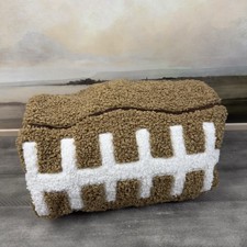 Pottery Barn Teen Football Bean Bag Chair Slipcover Only Medium Brown NWT