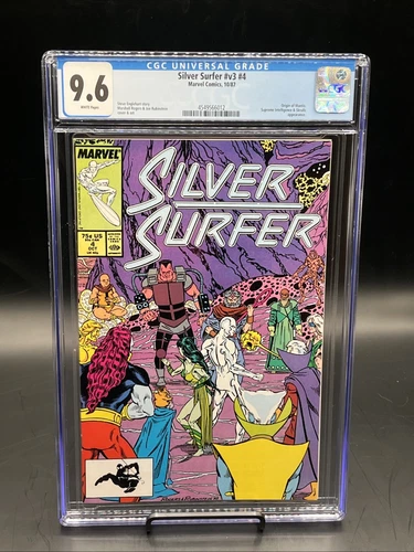 Silver Surfer #4 (Marvel Comics October 1987) CGC Graded 9.6 White Pgs Key Issue