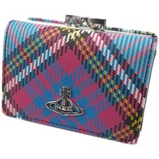 Vivienne Westwood Tri-fold Wallet Mini Wallet Women's Tartan Check Pattern