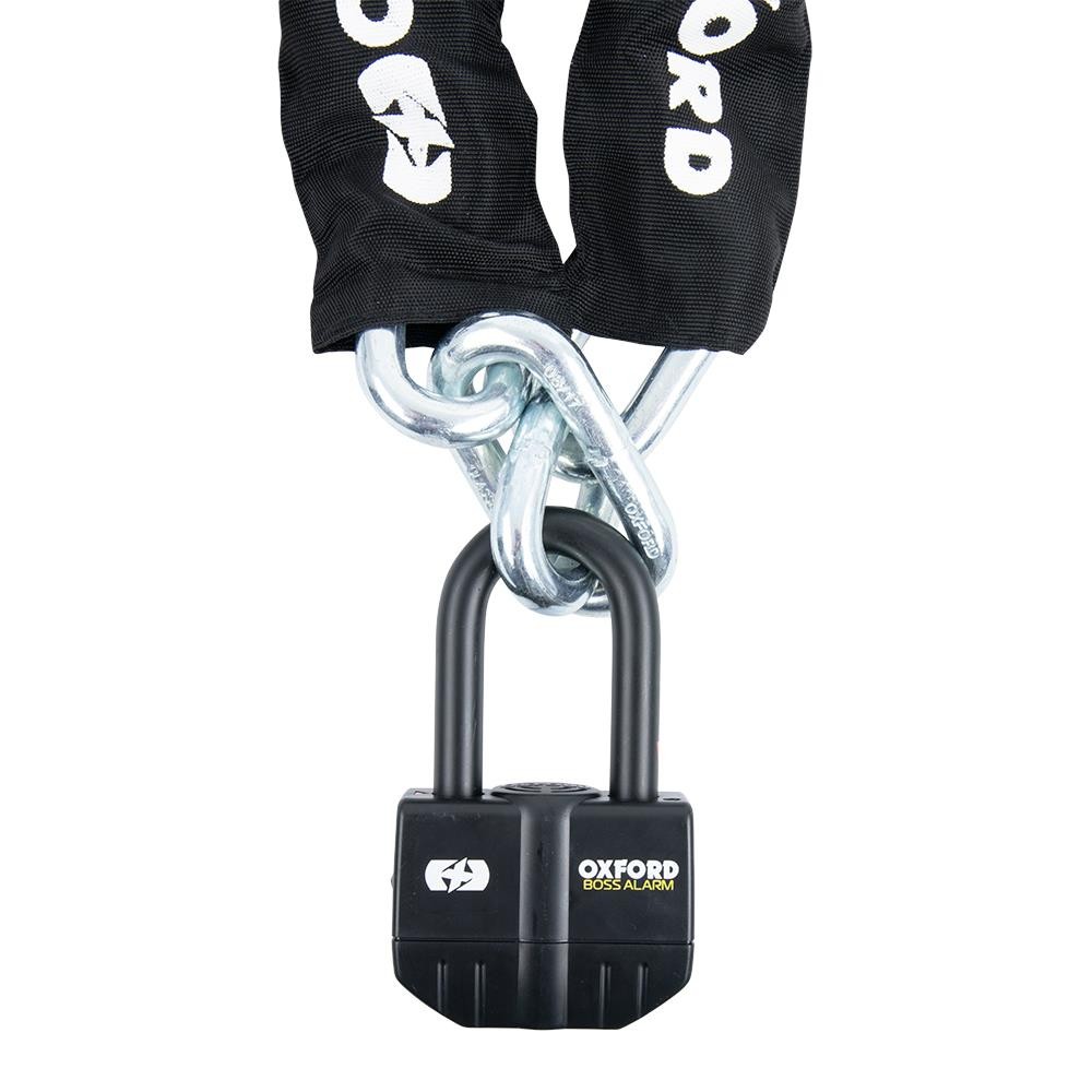 Oxford Motorcycle Boss Alarm Chain & Lock 2M Motorbike Security Chains