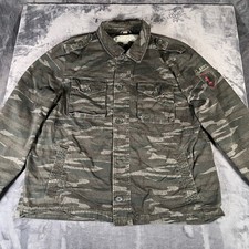 Vintage Us Army 1st Infantry Division Jacket Mens Xxl Camo Tiger Stripe Y2k
