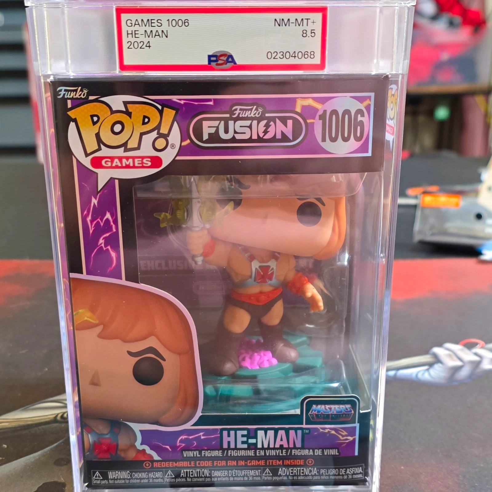 Funko Pop! Games He-Man #1006 Funko Fusion PSA 8.5 Cert 02304068