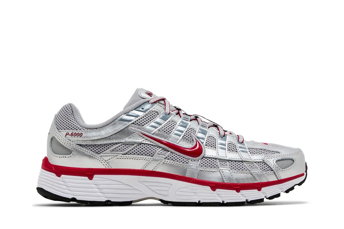 Nike P-6000 Metallic Silver Gym Red CD6404-024 Available Now | eBay