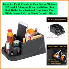Large Size Plastic Console For Cars Trucks Minivans Suvs With 2 Adjustable... Large Size Plastic Console For Cars Trucks Minivans Suvs With 2 Adjustable...