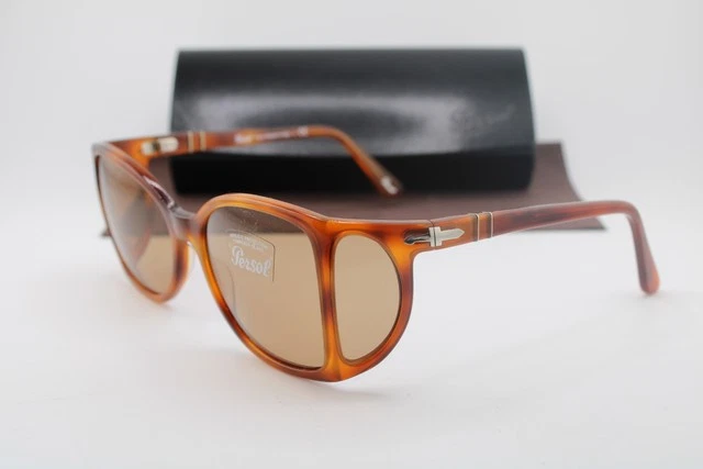 Vintage 2002-s Persol Women\'s Round Sunglasses with Brown Lenses and Brown Case Persol brown round - Gem main image 3