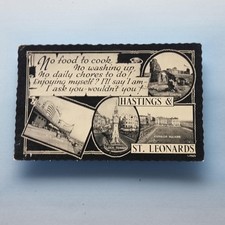 Hastings Postcard 1960 Sussex Novelty Deco Building Sun Lounge