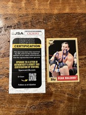 Dean Malenko IP Signed Topps Card JSA Coa Autographed WWE WCW