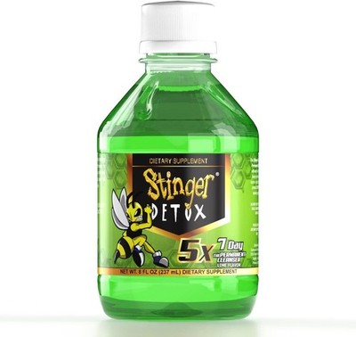 Stinger Detox 5X 7-Día Fuerza Extra Permanente Bebida   Sabor Lima   8 FL OZ