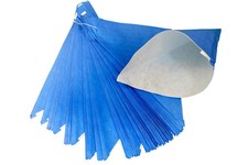 Papiertüten Spitztüten Bonbontüten Uni Blau Spitzbeutel Mandeltüten gefädelt