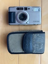 Contax TVS 35mm Point Shoot Film Camera 35-66/2.8-5.5 Lens with Pouch Exc