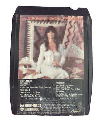 Jessi Colter That's the Way A Cowboy Rocks and Rolls 8 Track Tape 1978 Vintage