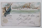 27363 Pc Us Battle Ship Illinois 1893 Naval Exhibit With Stamps Ak Schiff Usa