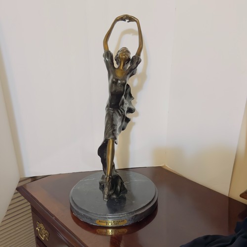 Louis Icart Bronze Ballerina In Flight Classic Art Deco Sculpture Statue Signed - Picture 5 of 14