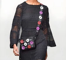 NWT Rebecca Minkoff Floral Appliqué Crossbody With Extra Floral Straps RET$335