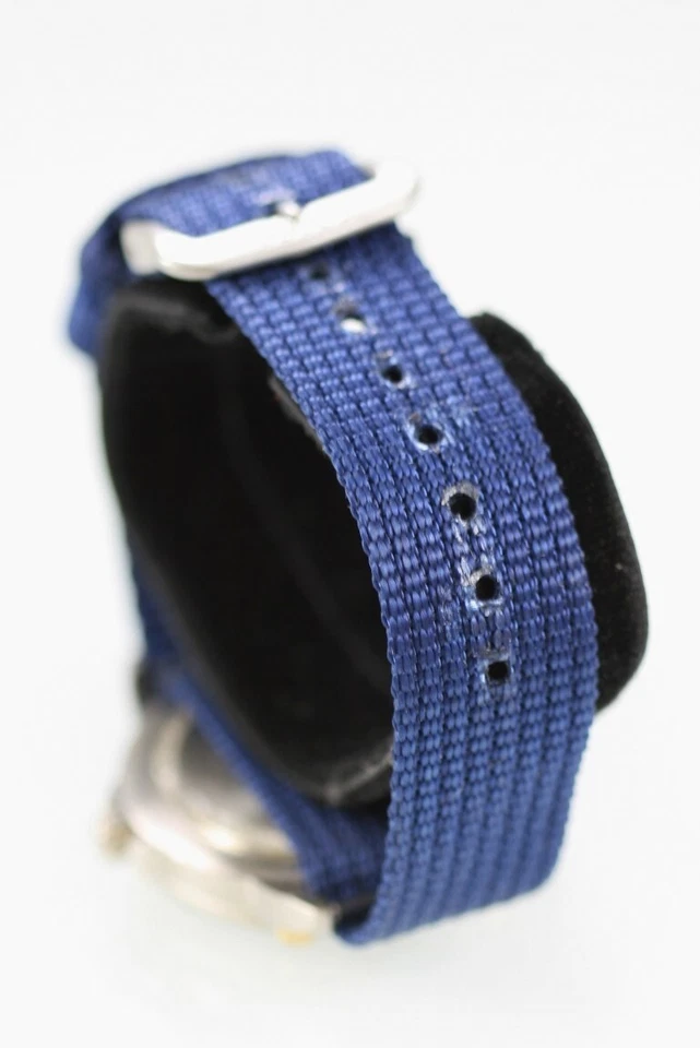 Reloj Hombre Reliquia Plata Oro Acero Inoxidable 30m Nylon Azul Batería Cuarzo Foto 2 de 4