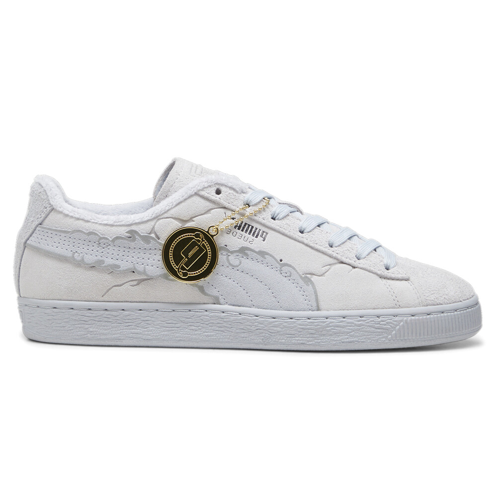 Замшевая соломенная шляпа Puma Luffy X Op Мужские серые кроссовки на шнуровке Повседневная обувь 3965240