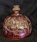 Imperial Carnival Luster Rose Marigold - Domed Lid for Butter Dish 1940's — photo 1
