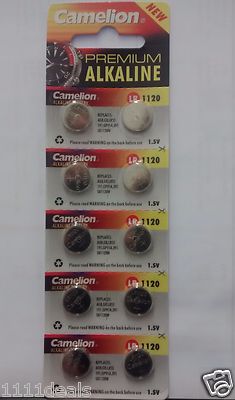 Camelion AG8 Button Cell Batteries, Alkaline Button Battery, 1.5V 10 pcs