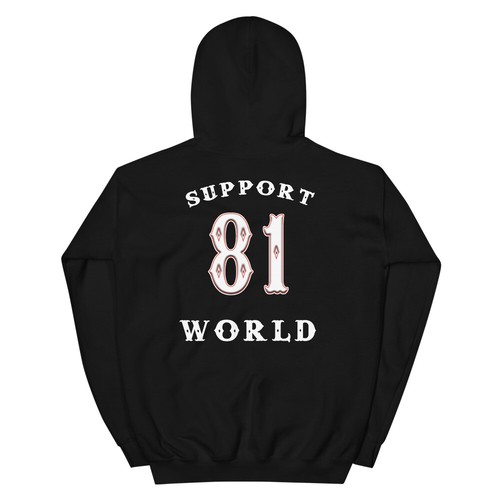 01 Hells Angels Nuckle Hoodie Biker Support 81 große rote Maschine - Bild 3 von 17